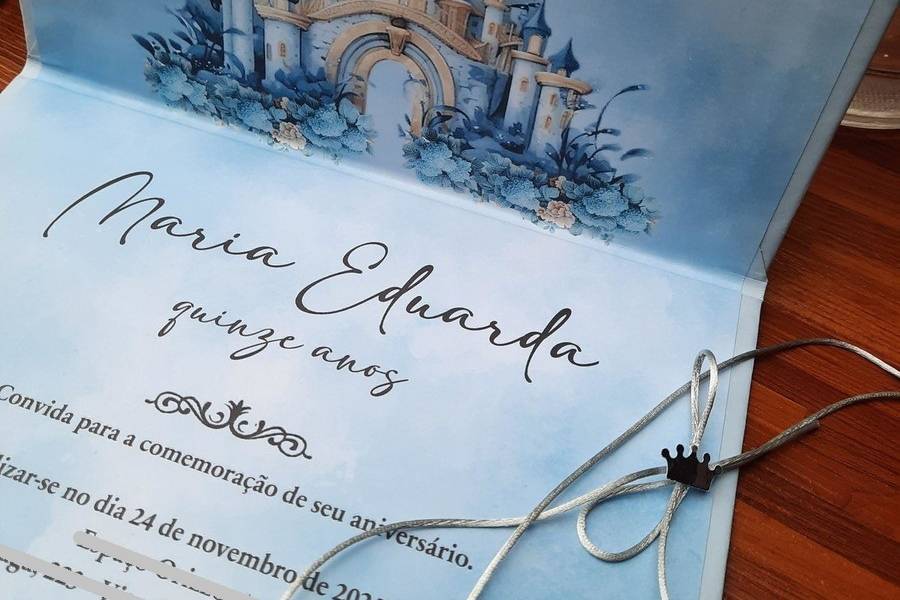 Convite de 15 anos capa dura
