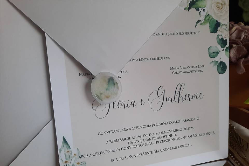 Convite de casamento