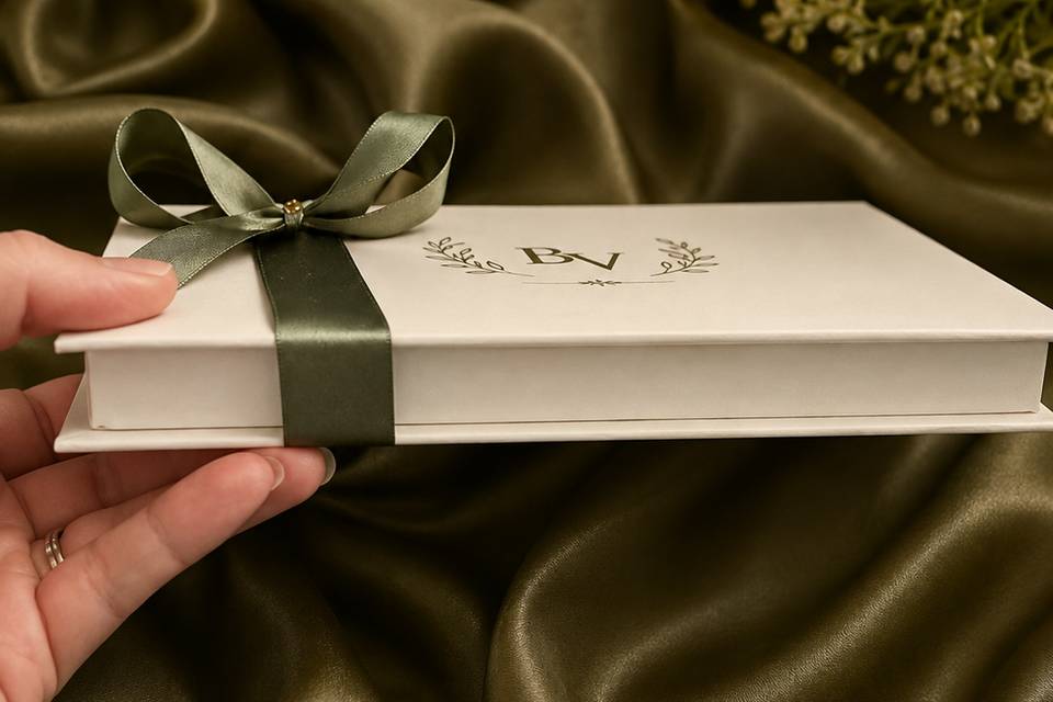 Convite de casamento caixa