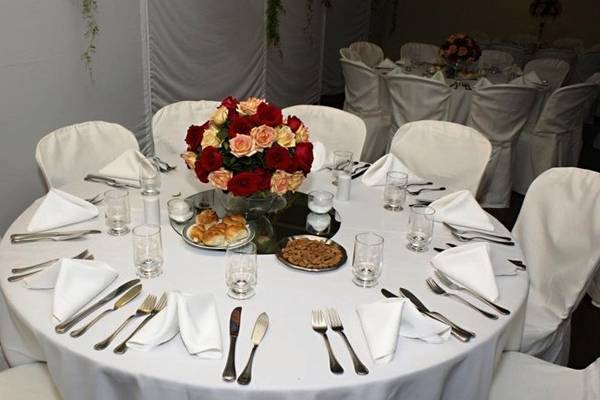 Mesa com flores