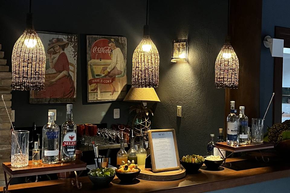 Bar rústico e profissional