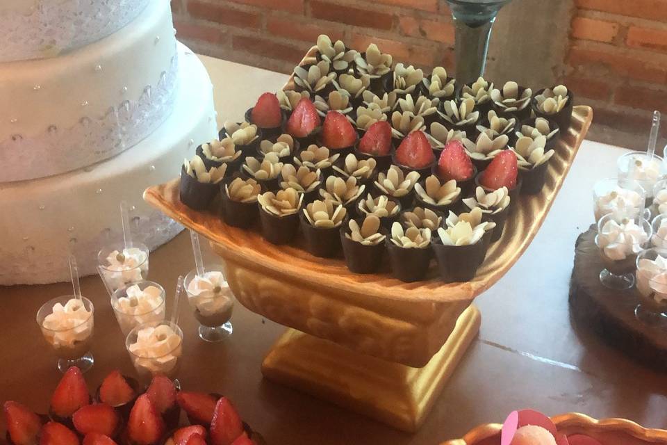 Copinhos de chocolates