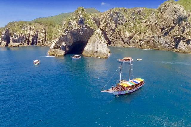 Gruta azul em arraial do cabo
