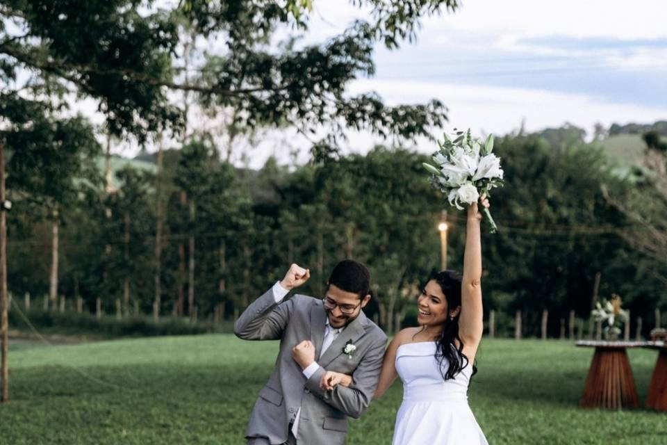 Celebrando o amor em uma fazen