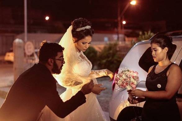 Preparando para a entrada.