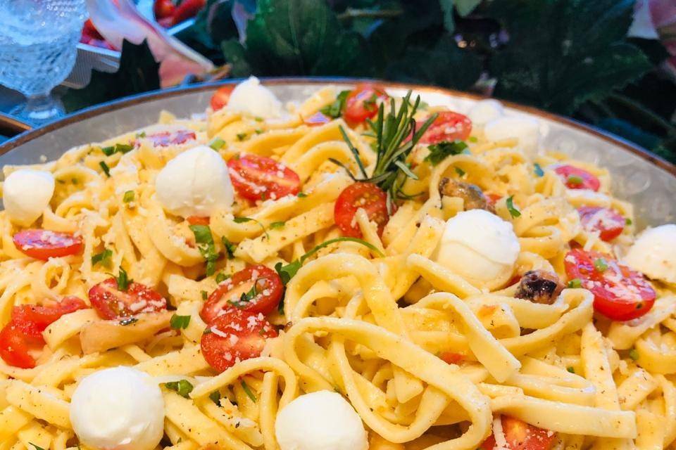 Linguini  aioli bufala