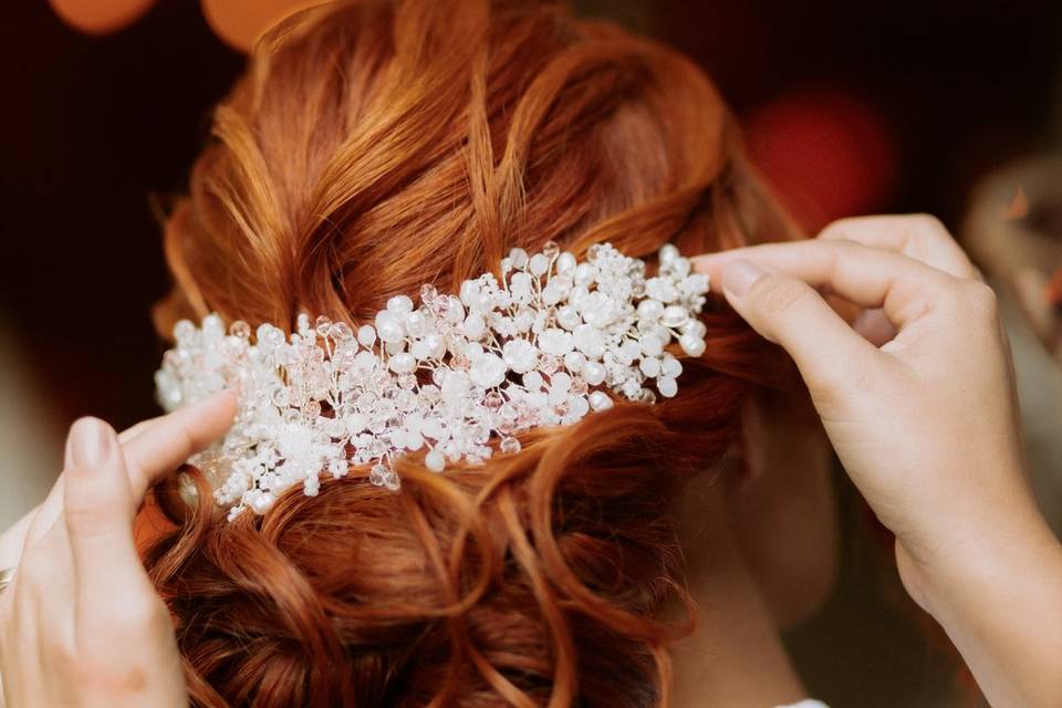 Penteado cheio de movimentos
