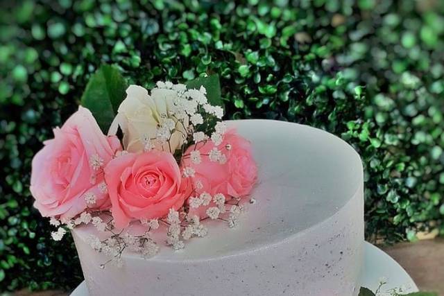 Semi Naked Cake florais