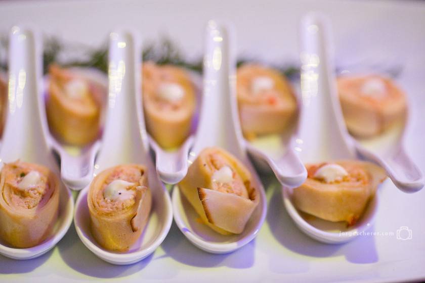 Canapé de Mini Panqueca