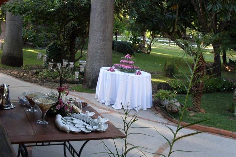 Casamento no jardim do sítio