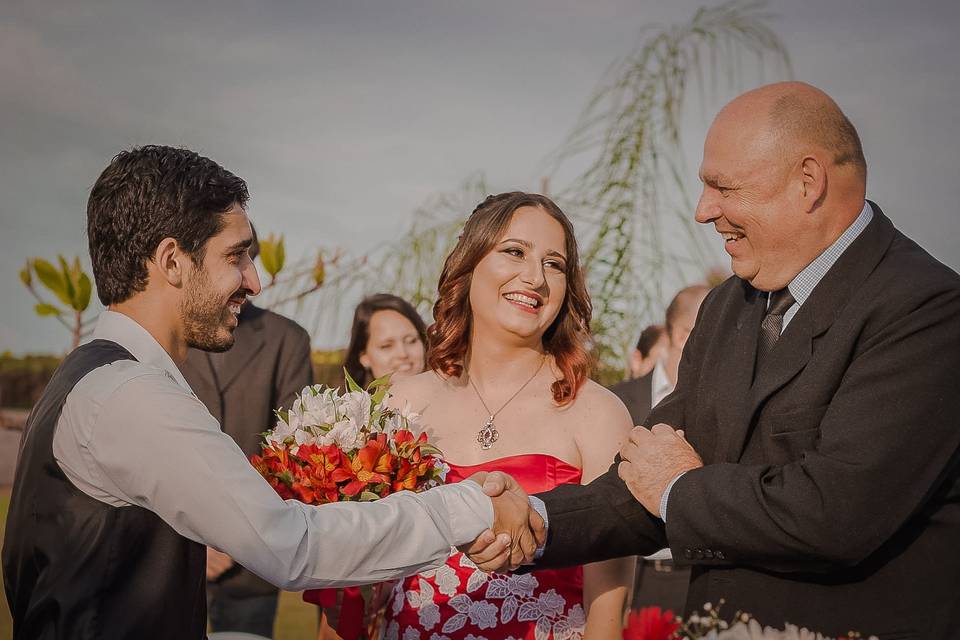 Casamento ao ar livre