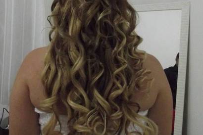 Penteado com cachos