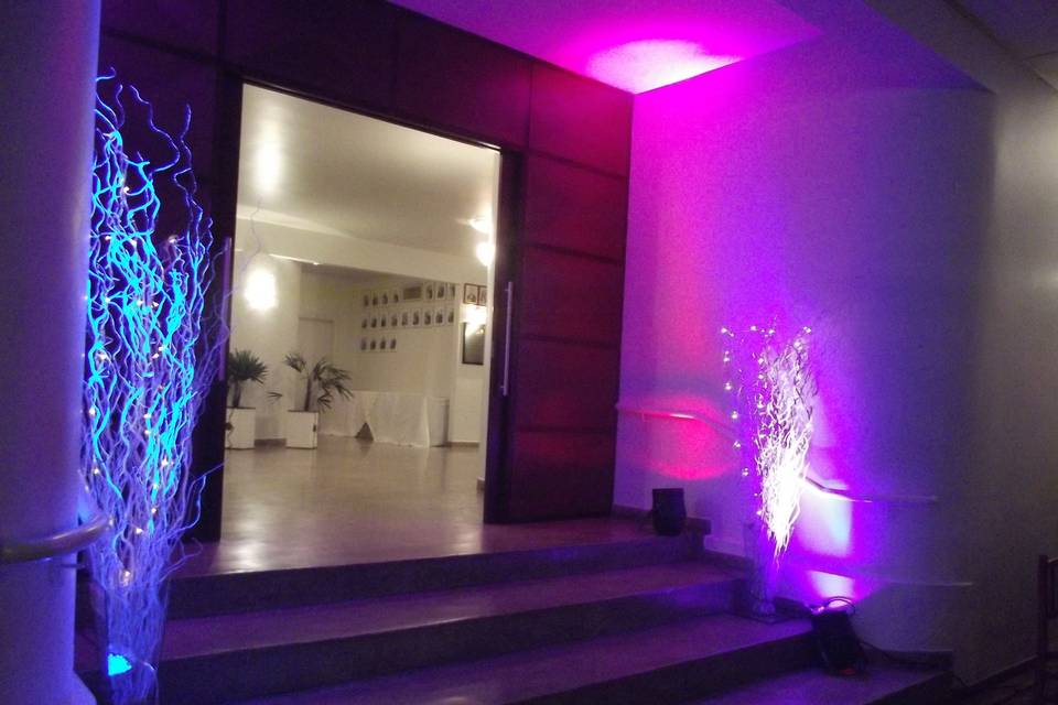Pontos de luz na entrada