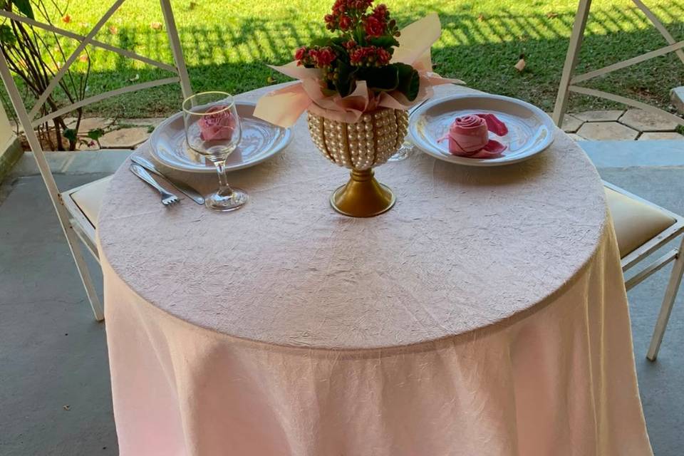 Mesa dos noivos