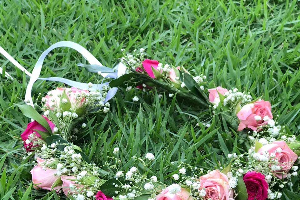 Grinalda floral-noiva/damas