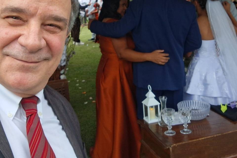 Os cumprimentos dos padrinhos