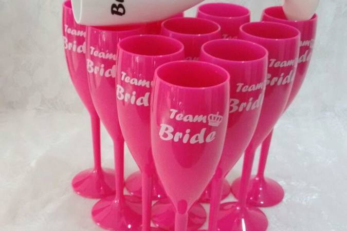 Kit de taças Team Bride