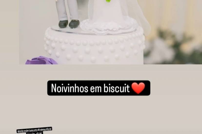 Noivinhos em biscuit