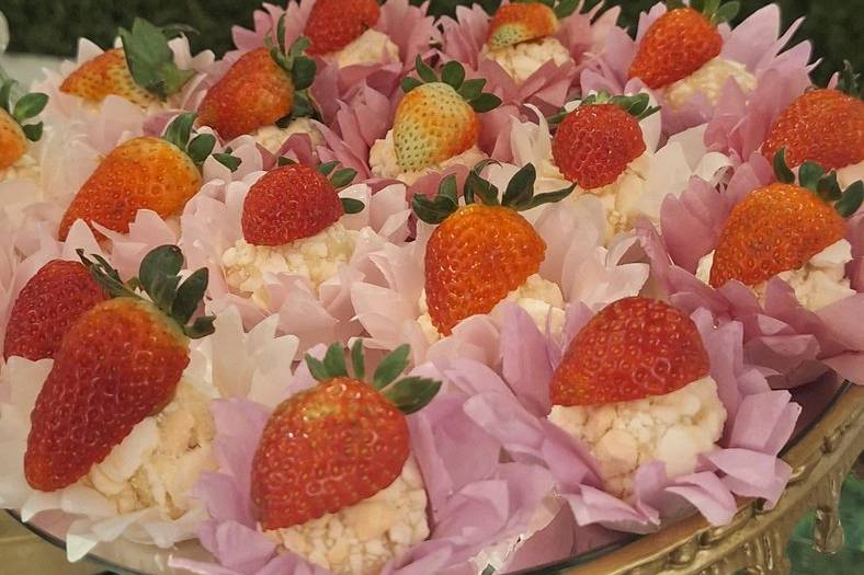 Meregue de morango