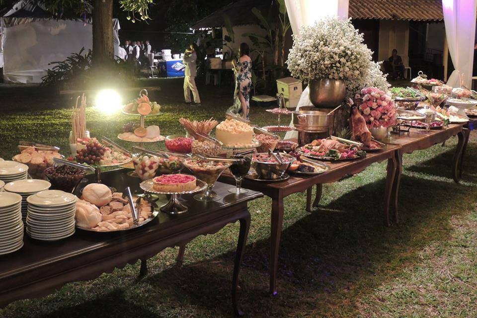 Decoração para mesa do buffet