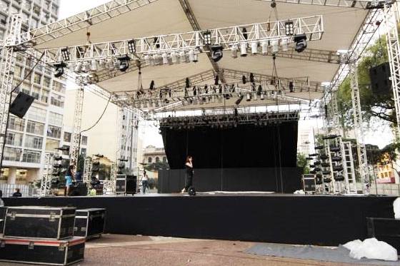 Palco para show nos casamentos