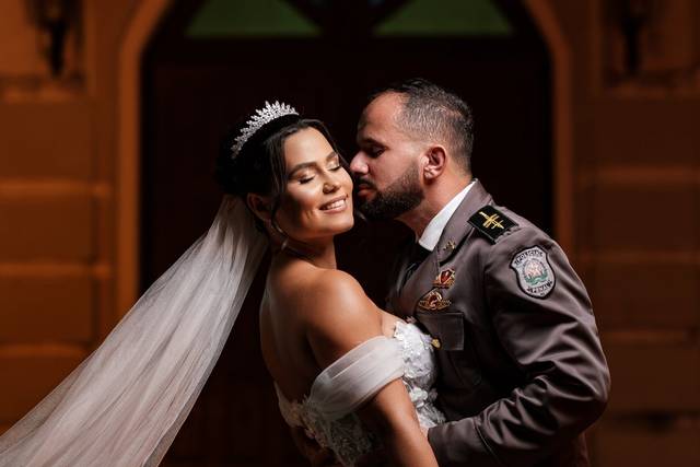 Noivos pós cerimônia