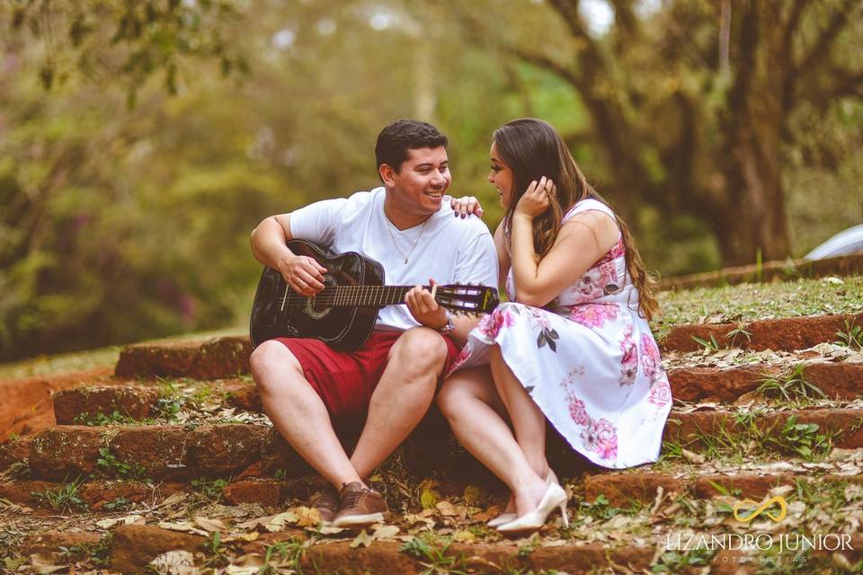 Ensaio namorando romantico