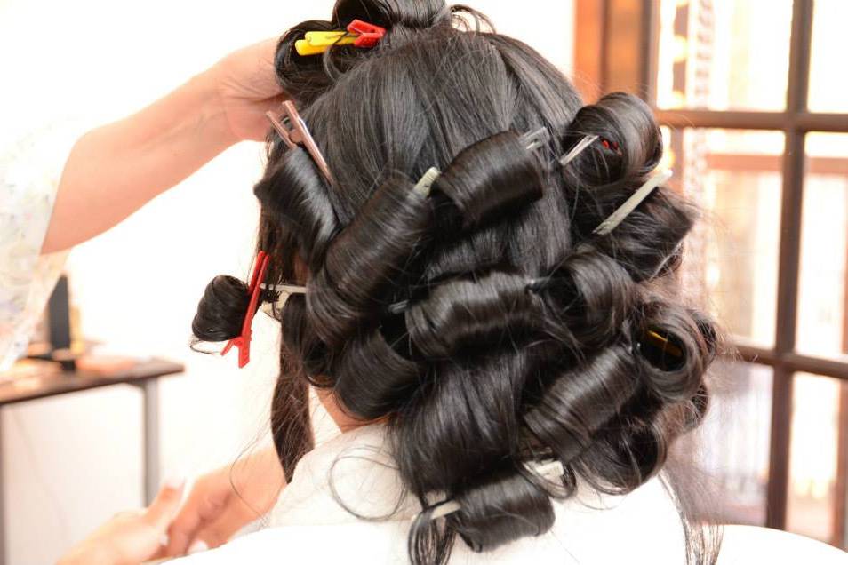 Preparaçao para penteado