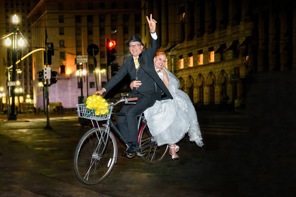 Casamento bicicleta
