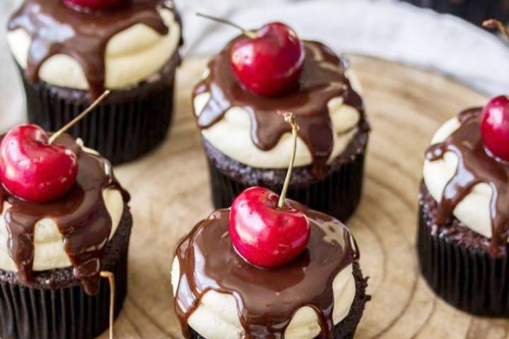 Cupcake de chocolate belga