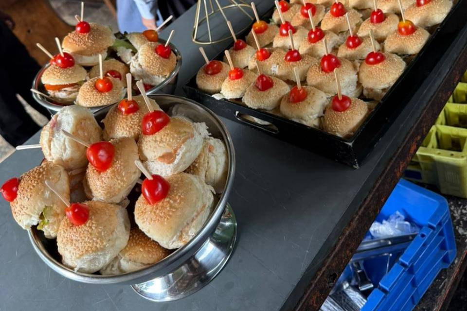 Mini hambúrguer