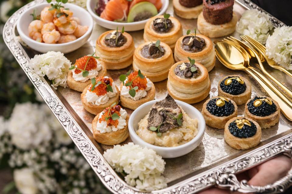 Canapés refinados