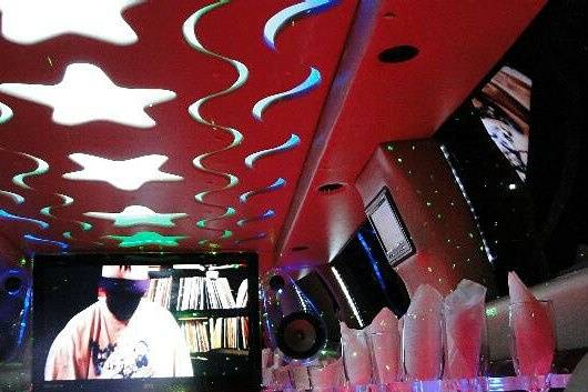 Interior da limousine