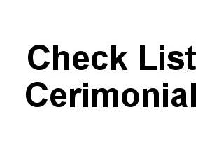 Check List Cerimonial