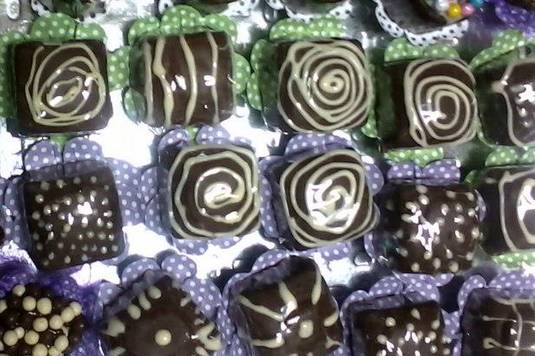 Doces de chocolate