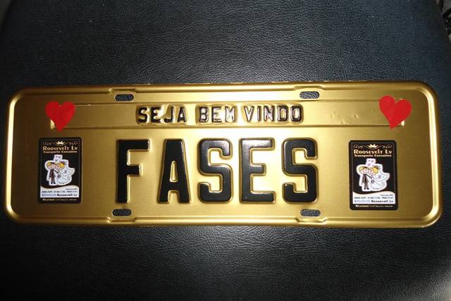 Plaquinha personalizada para o seu carro