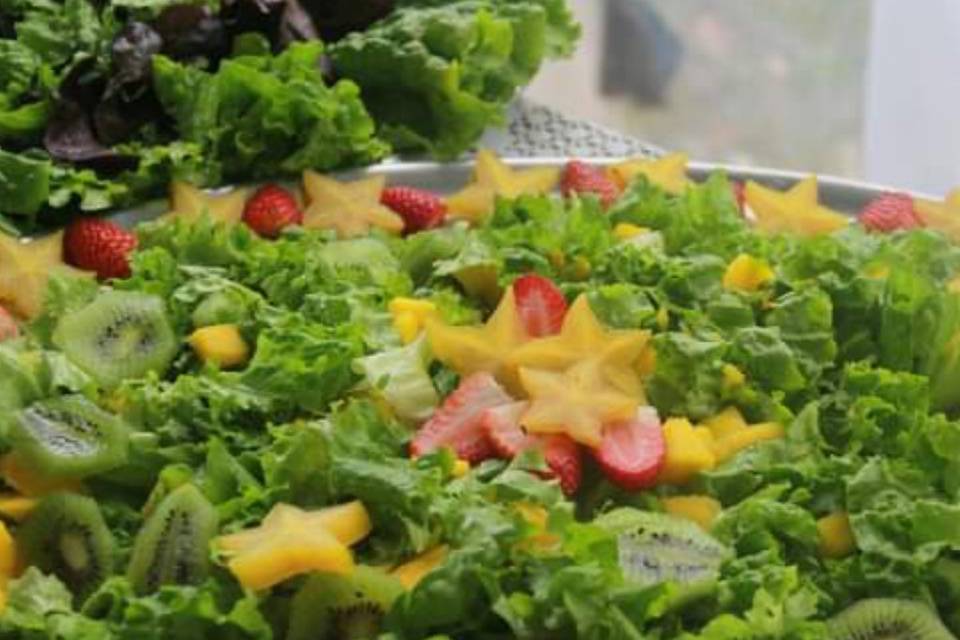 Salada decorada