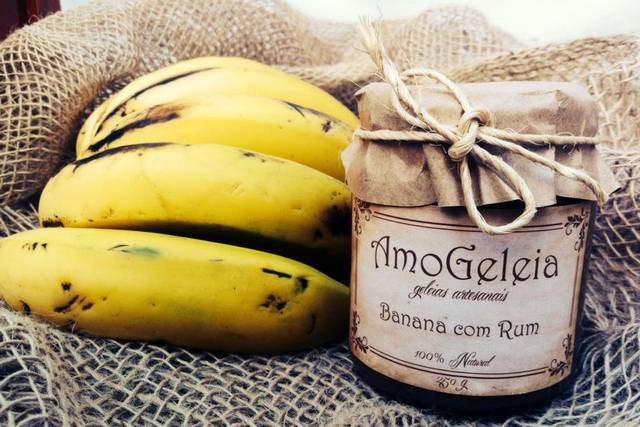 Geleia banana com rum 250g
