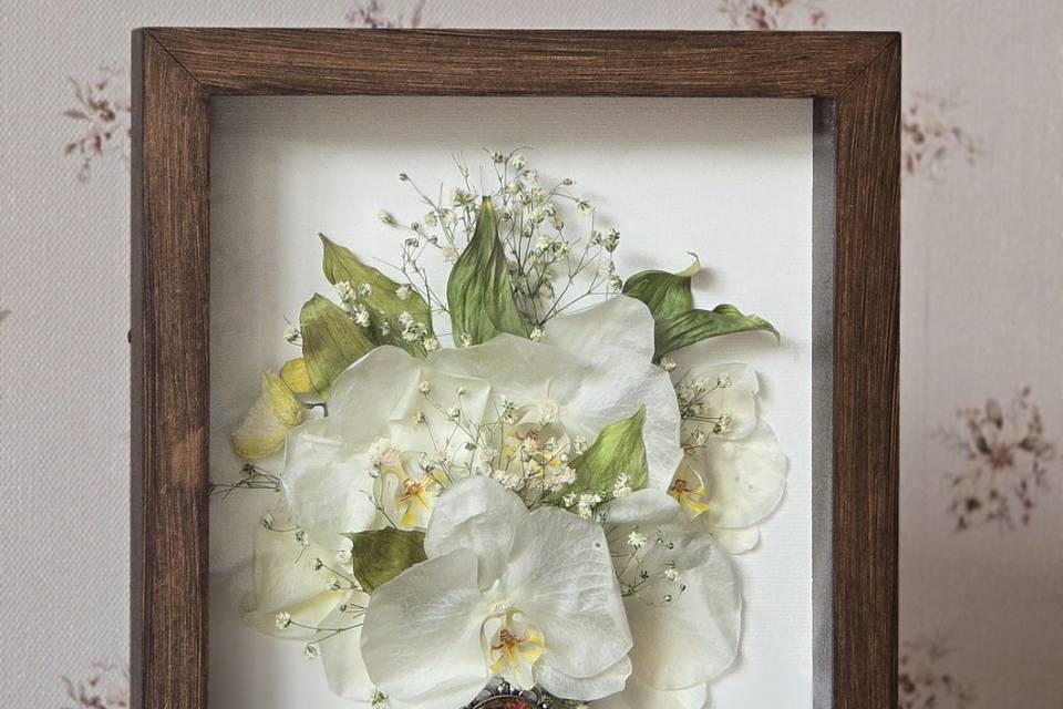 Buquê em quadro 21×30cm