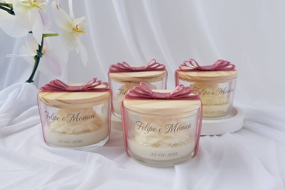 Vela Flor Peônia