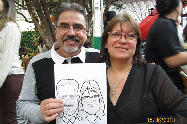 Caricaturas ao vivo