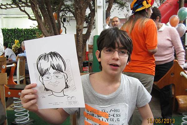 Caricaturas ao vivo