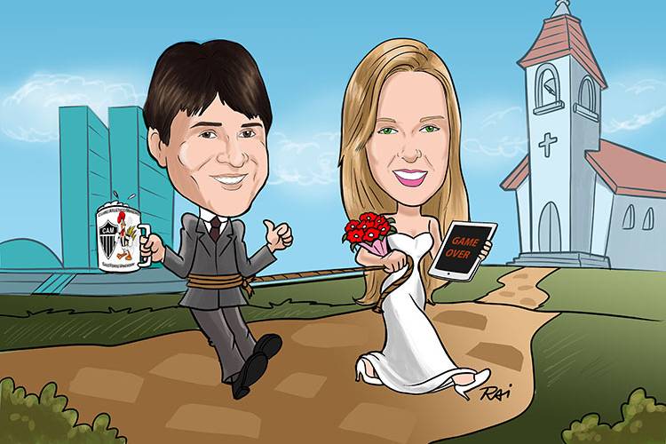 Caricaturas para convites