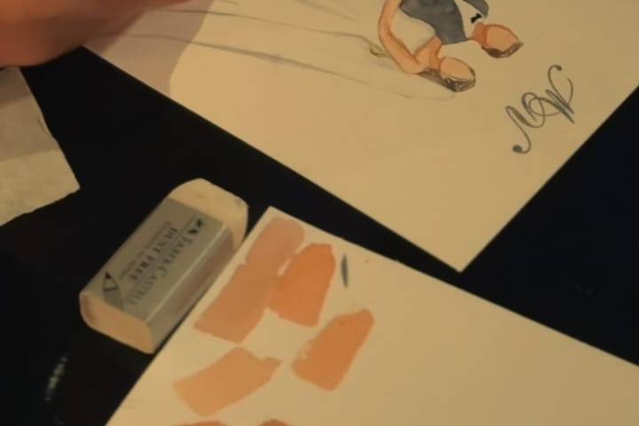 Aquarela ao vivo