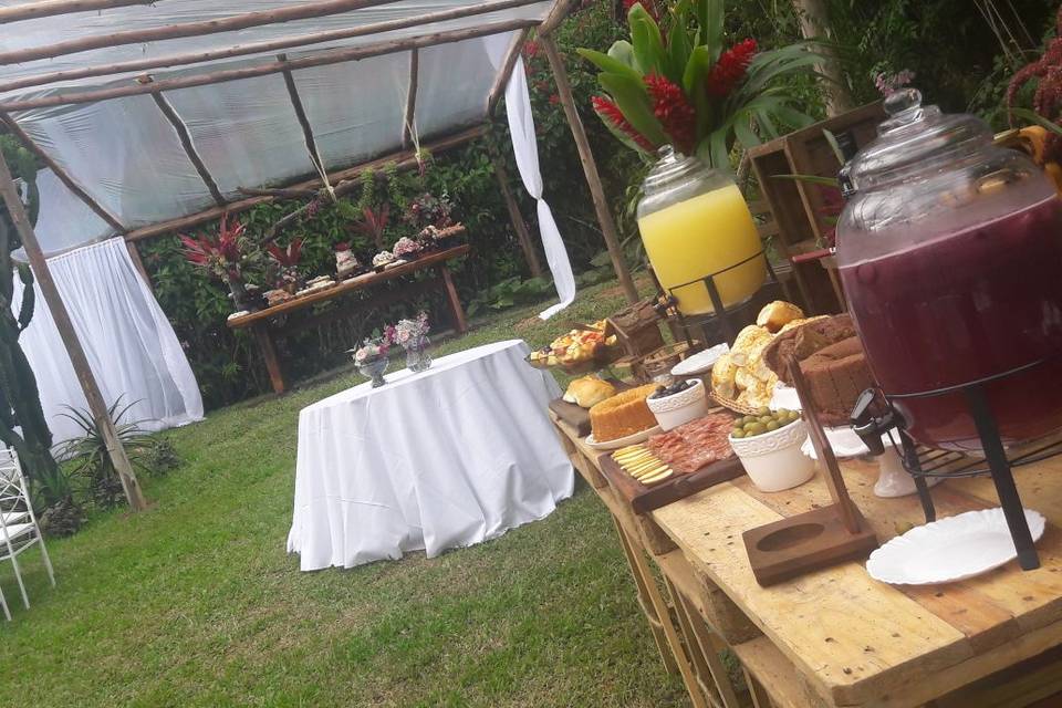 Mesa do brunch