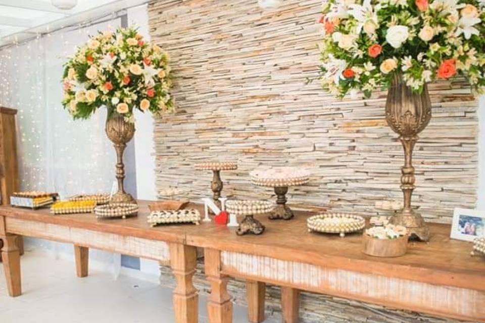 Construindo mesa casamento