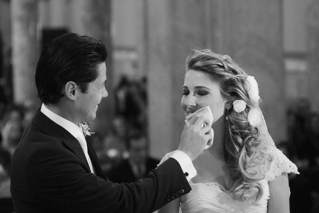 Emoção durante a cerimonia