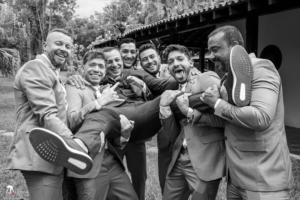 Making of do noivo e padrinhos