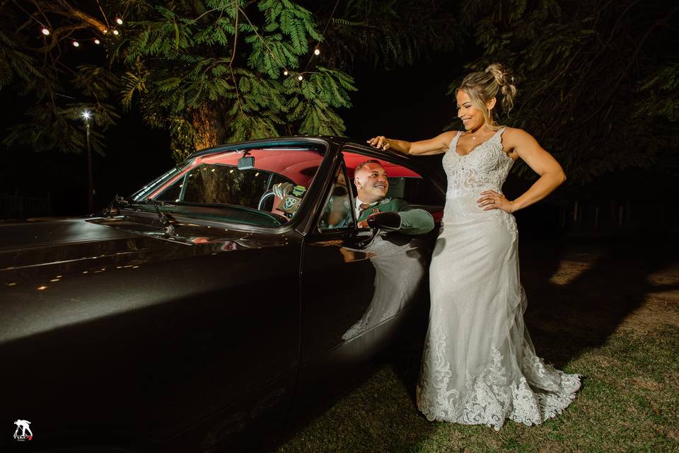 Momentos do casal na festa