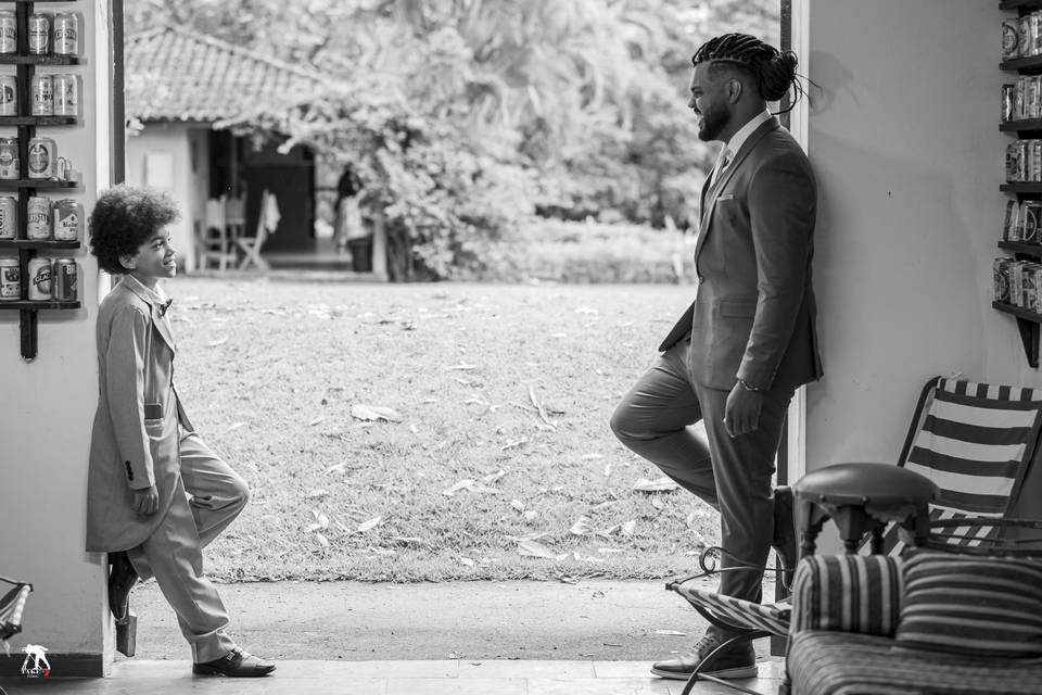 Making of noivo elegante